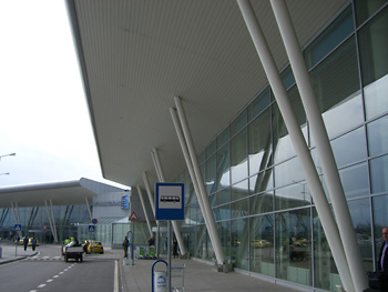 Dobner metal ceilings in sofia airport in bulgaria